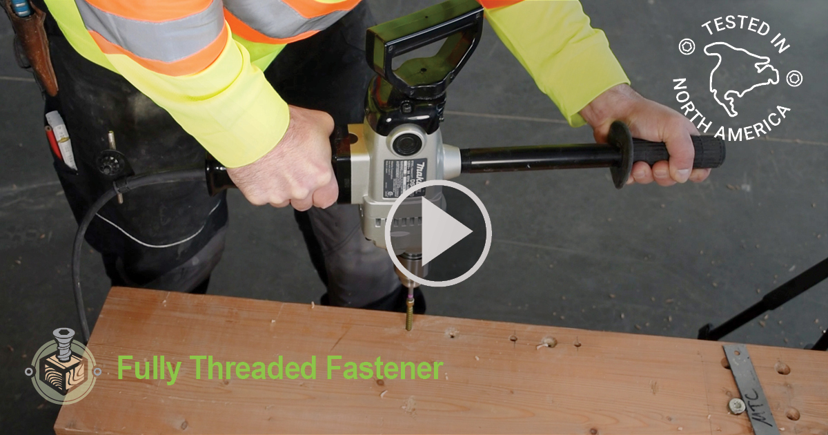 Fully Threaded Screws in Near Edge Application Installation