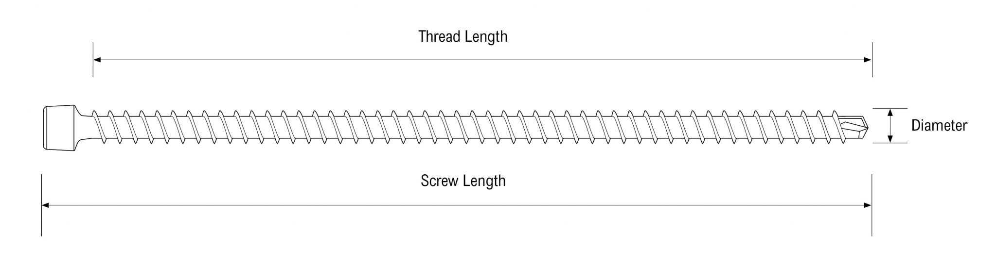 Screw Thread Body ASSY VG CYL | Cylinder Head | Fully Threaded Self-Tapping Wood Screw