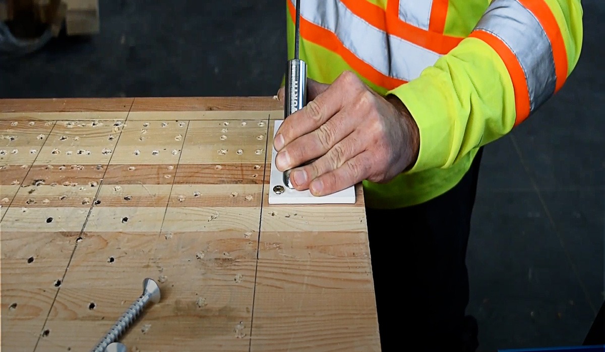 45° Predrilling Jig Mass Timber Connections (MTC) Solutions