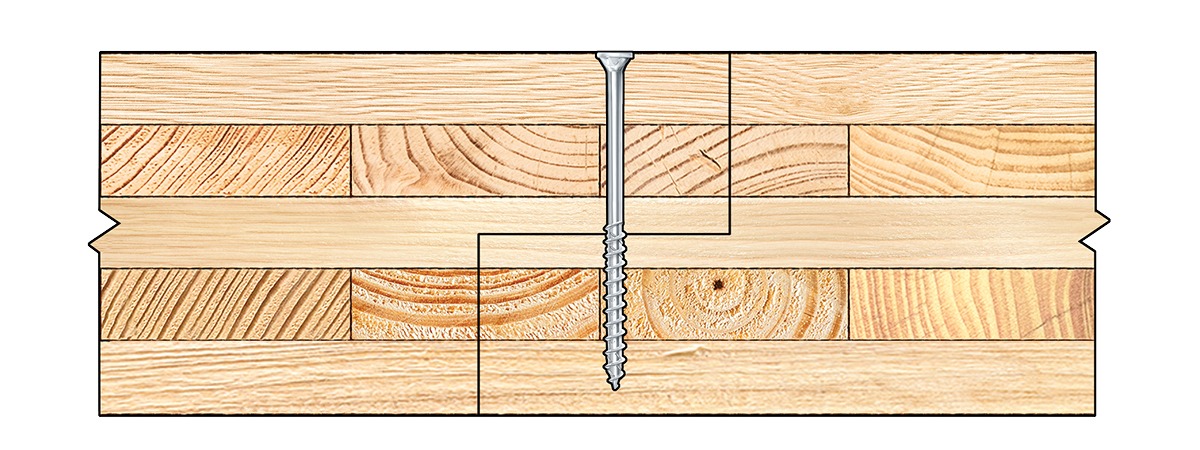 Half Lap Joint - Panel to Panel Connection - using Ecofast Fasteners