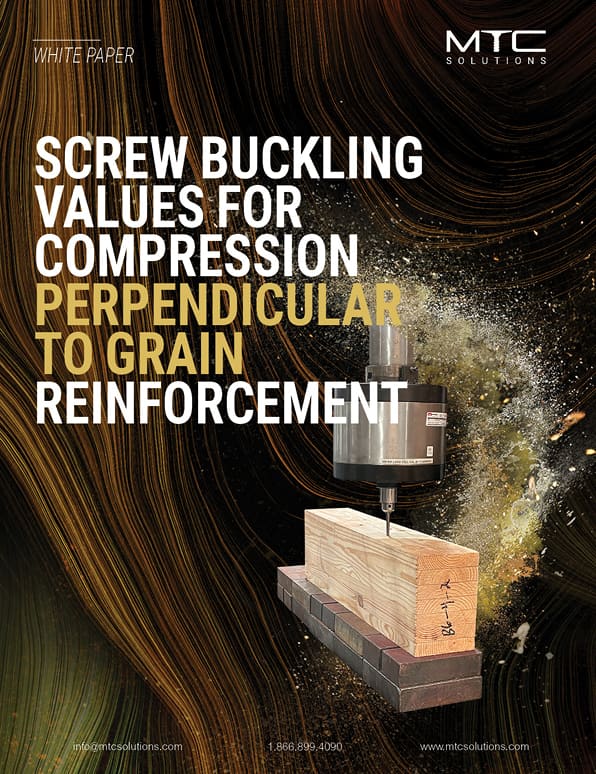 Screw Buckling Values for Compression Perpendicular to Grain Reinforcement