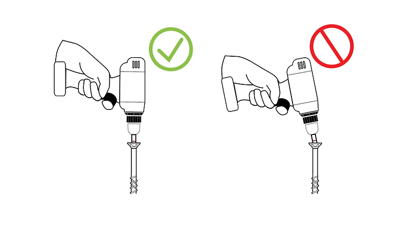 Screw Installation - Align Drill Bit Axis