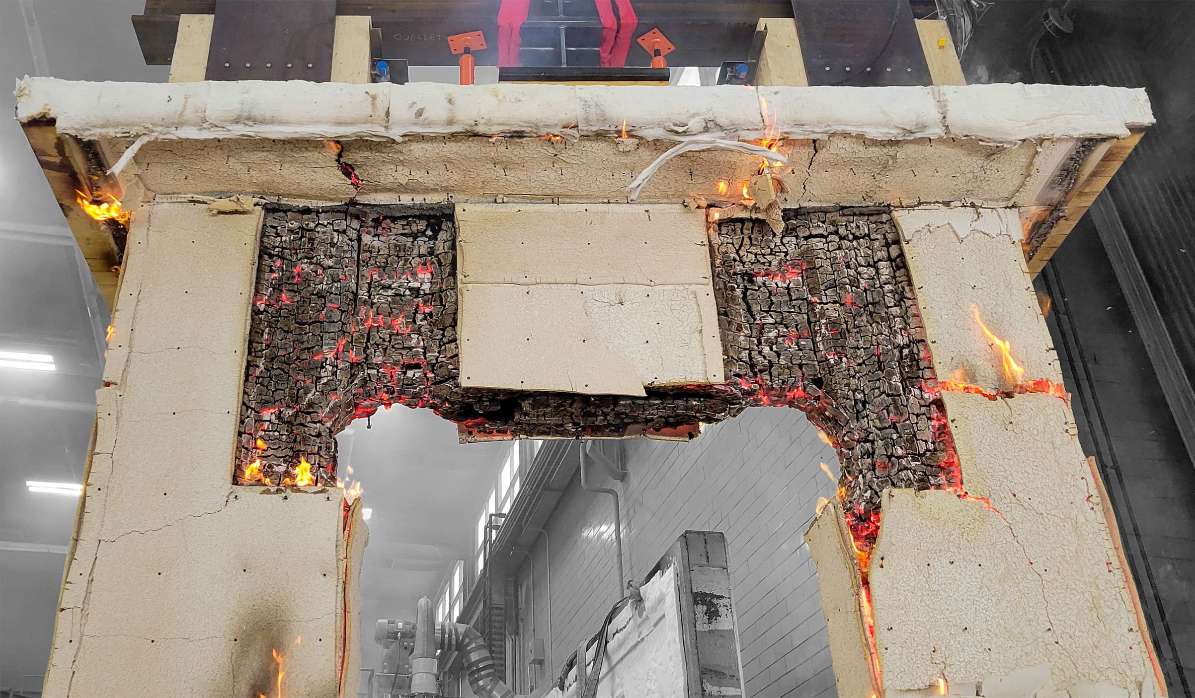 MTC APEX Beam Hanger 2-hour, full-frame, fully loaded fire test conducted at NRC