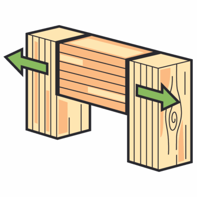 Icon for axial testing of beam hangers
