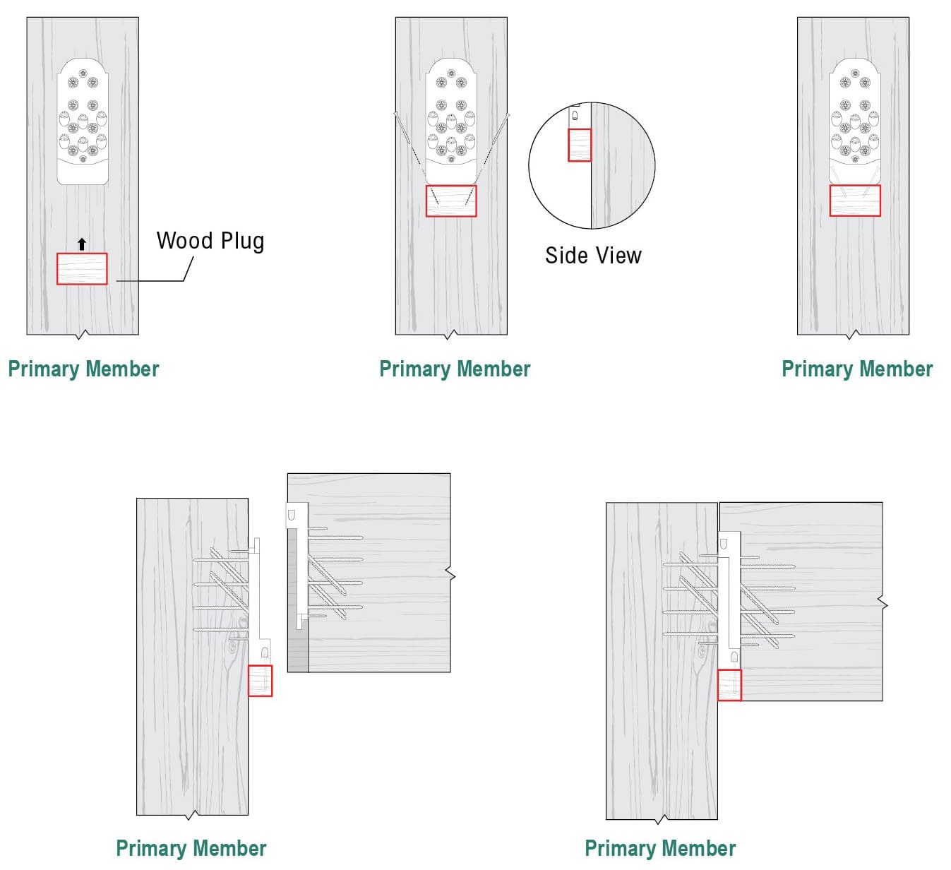 RIDGE wood plug installation steps